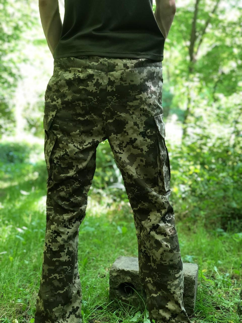 Тактичні військові армійські штани у кольорі Піксель зелений, штани НАТО, безшовні підвищеної міцності L - зображення 2