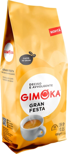 Акція на Кава в зернах Gimoka Oro Gran Festa 1 кг від Rozetka