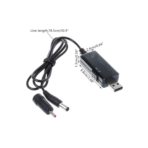 Кабель питания USB 5V to DC 9V/12V 5.52.1/3,51,35 mm Dynamode (KWS-912V) - Фото 4 Кабель питания USB 5V to DC 9V/12V 5.52.1/3,51,35 mm Dynamode (KWS-912V) - изображение 4