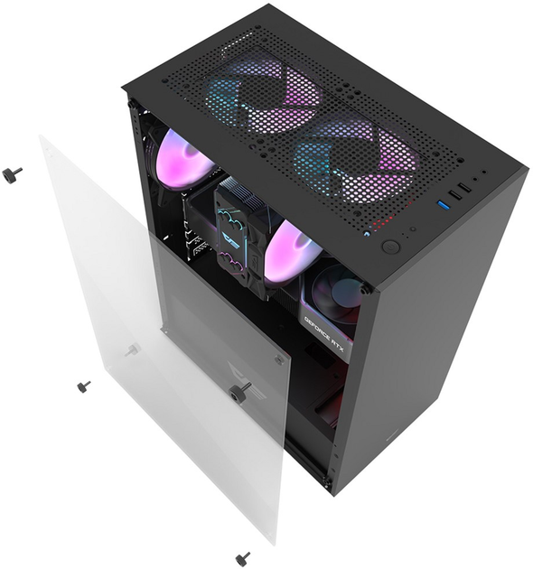 Корпус DarkFlash DK100 Black - зображення 15