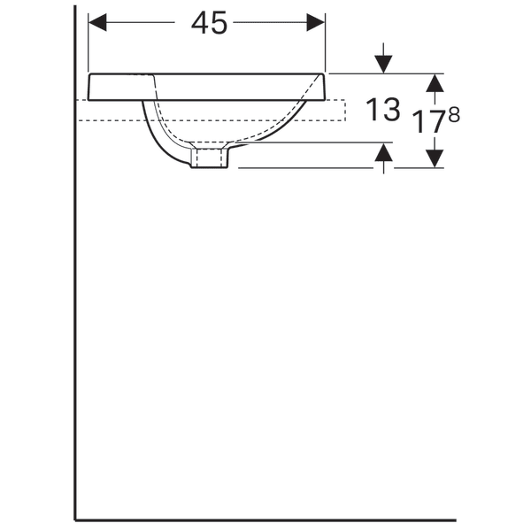 Умывальник Geberit Variform 50x45 500.713.01.2 - изображение 2