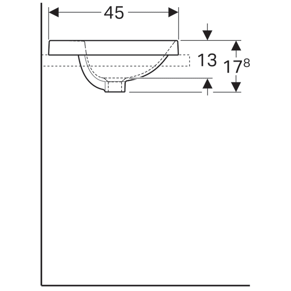Умивальник Geberit Variform 55x45 500.741.01.2 - зображення 2