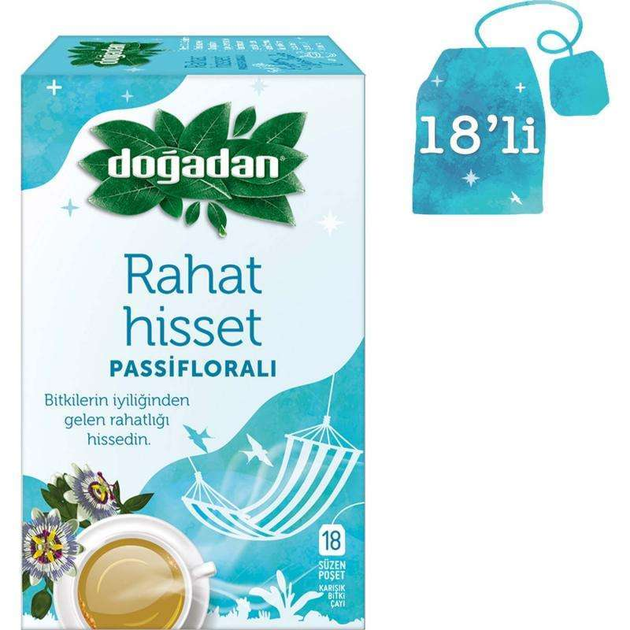Чай травяной Dogadan с пассифлорой в пакетах 18 шт - изображение 1