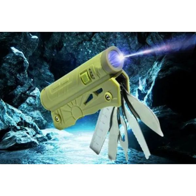 Мультитул з ліхтарем та функцією Power Bank X-Balog BL-LF-800 – фото ...