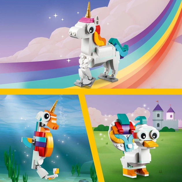 Zestaw klocków LEGO Creator Magiczny jednorożec 145 elementów (31140) - obraz 4