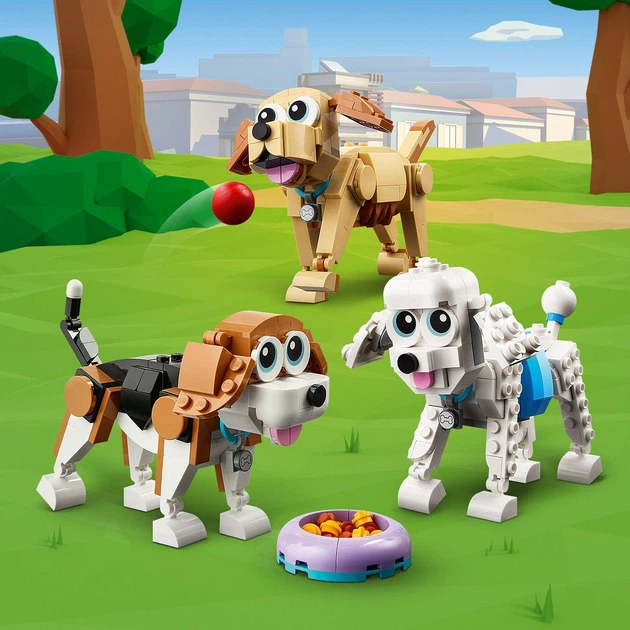 Zestaw klocków LEGO Creator Urocze psiaki 475 elementów (31137) - obraz 3