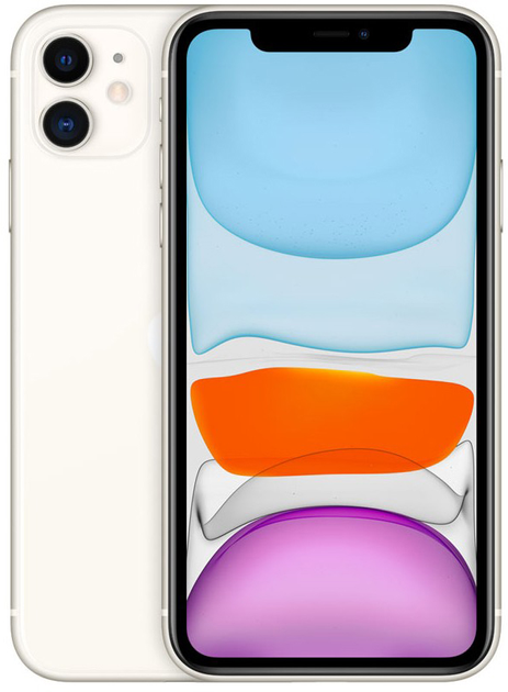 Smartfon Apple iPhone 11 64GB White (MHDC3) - obraz 1