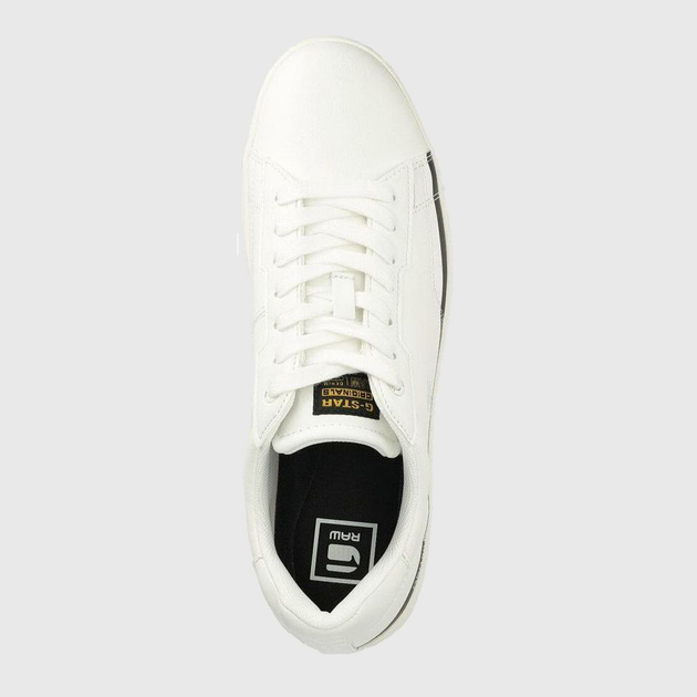 Sneakersy męskie z eko skóry G-Star Raw Cadet Lea Lgo 2312-002523-1909 43 Białe/Czarne (8720656548368) - obraz 5