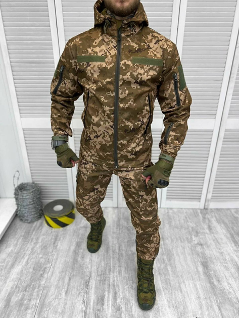 Костюм тактичний Elite Soft Shell Піксель L - зображення 1