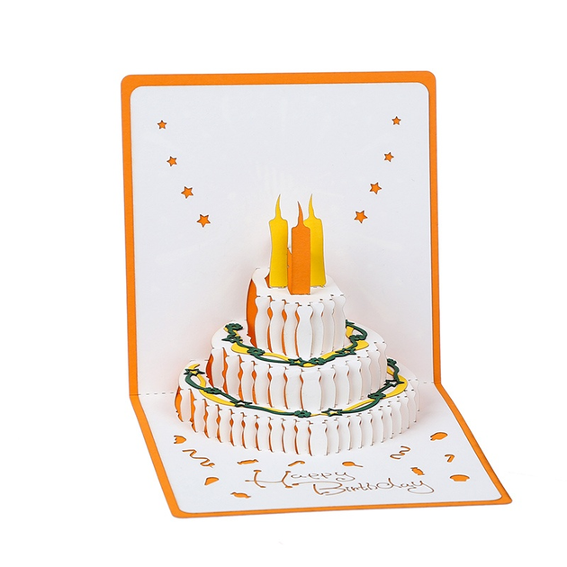 Как сделать открытку своими руками: с днем рождения торт, красивые объемные открытки