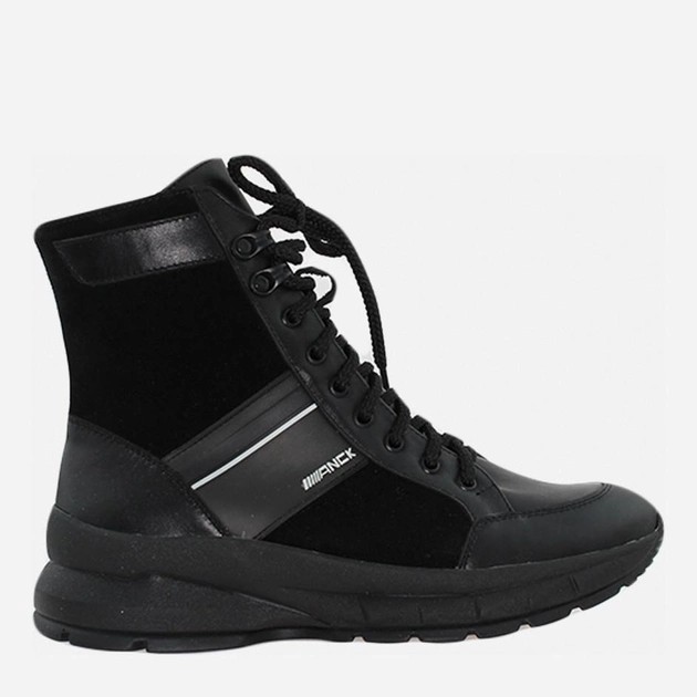 Женские зимние ботинки высокие Emilio RE178 37 23.5 см Черные (H2400000344292) - изображение 1