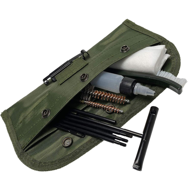 Набір для чищення зброї GK13 Military 12 предметів у чохлі - зображення 2