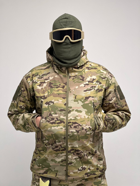 Куртка тактическая Soft Shell на флисе, размер 3XL - изображение 1