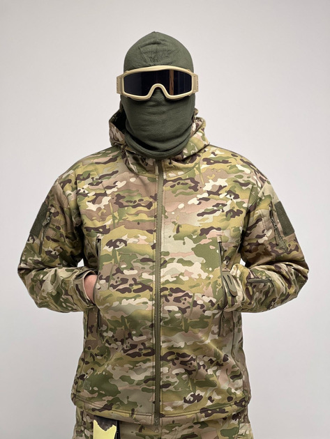 Куртка тактична Soft Shell на флісі, ромір L - зображення 1