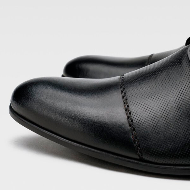 Чоловічі дербі Cesare Cave KRONE-01-MI08 45 29.6 см Black (5904862543345) - зображення 3