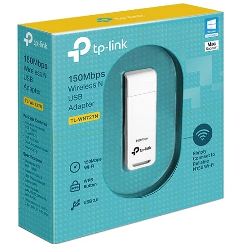 Адаптер TP-Link TL-WN727N WRL USB 2.0 150 Мбит/с 2.4ГГц - Фото 3 Адаптер TP-Link TL-WN727N WRL USB 2.0 150 Мбит/с 2.4ГГц - изображение 3