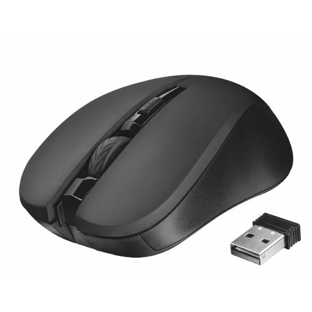 Бездротова комп'ютерна миша Trust Mydo Silent Wireless Mouse Blk 1800dpi Чорна - зображення 2