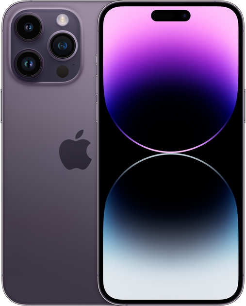 Smartfon Apple iPhone 14 Pro Max 128GB Deep Purple (MQ9T3) - obraz 1