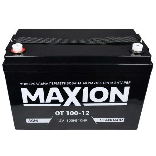 Тяговый аккумулятор AGM Maxion 12v 100ah - изображение 2