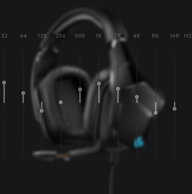 Słuchawki Zestaw słuchawkowy do gier Logitech G635 (981-000750) - obraz 5