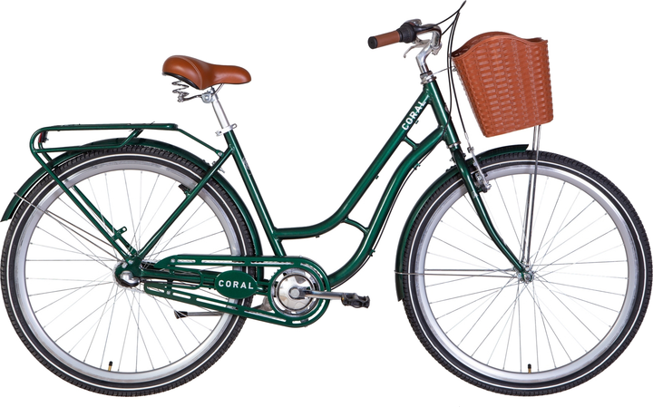 Велосипед Dorozhnik CORAL 28" 19" 2022 Темно-зеленый (OPS-D-28-304 ...