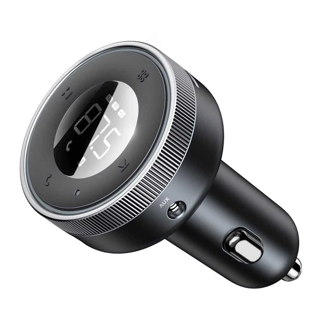 FM-трансмітер (модулятор) Baseus Enjoy Car Wireless MP3 Charger (Wireless 5.0+5V/3.4A) (CCLH-01) Black - Фото 6 FM-трансмітер (модулятор) Baseus Enjoy Car Wireless MP3 Charger (Wireless 5.0+5V/3.4A) (CCLH-01) Black - зображення 6