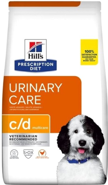 Sucha karma dla psów Hill's Prescription Diet Canine c/d Multicare 12 kg (052742917603) - obraz 1