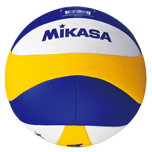Мяч для пляжного волейбола Mikasa VLS300 №5 Бело-синий - изображение 4