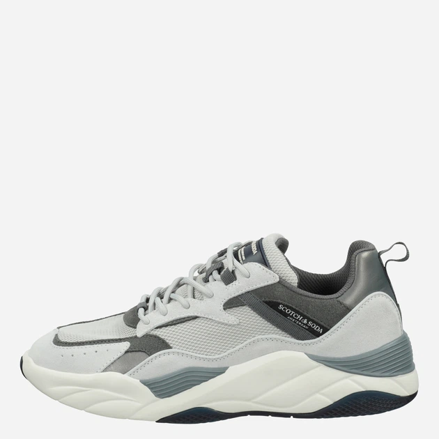 Buty sportowe z siatką na platformie do kostki oddychające Scotch&Soda 24833042-S820 42 Szare (4062035250863) - obraz 3