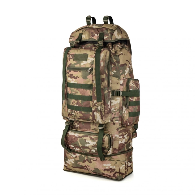 Большой тактический военный рюкзак, объем 100 литров. Мультикам. Ткань Cordura 1000D. - изображение 2