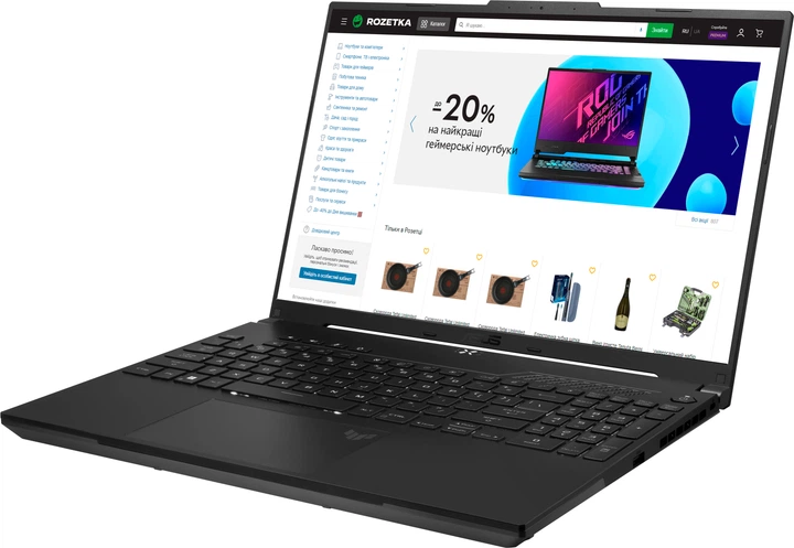 Ноутбук ASUS TUF Gaming A16 Advantage Edition FA617NS-N3002 (90NR0EP2-M00380) Off Black - Фото 4 Ноутбук ASUS TUF Gaming A16 Advantage Edition FA617NS-N3002 (90NR0EP2-M00380) Off Black - изображение 4