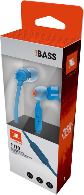 Słuchawki JBL T110 Blue (JBLT110BLU) Oficjalna gwarancja producenta! - obraz 6