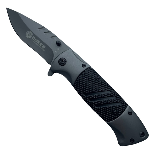 Нож складной BOKER F83 полуавтоматический серый универсальный - изображение 1