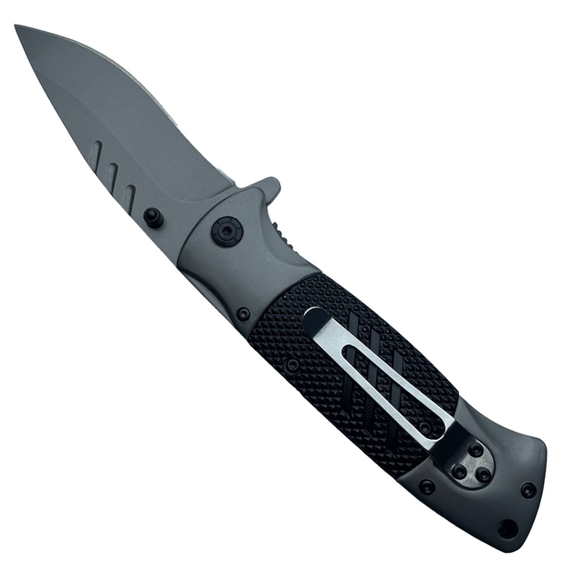 Нож складной BOKER F83 полуавтоматический серый универсальный - изображение 2