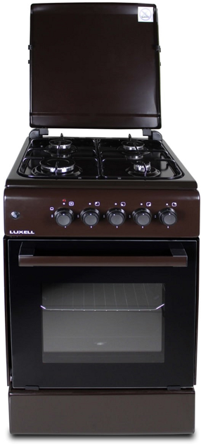 Плита газовая LUXELL LF55G-40F BROWN – фото, отзывы, характеристики в ...