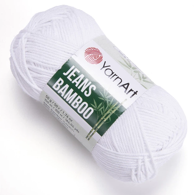 Пряжа YarnArt Jeans Bamboo 101 - Фото 1 Пряжа YarnArt Jeans Bamboo 101 - изображение 1