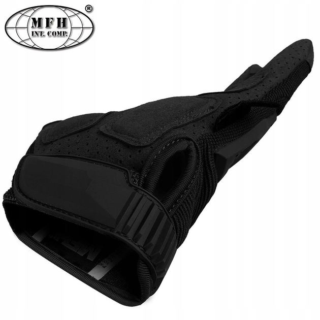 Тактические перчатки MFH Action Black S - изображение 2