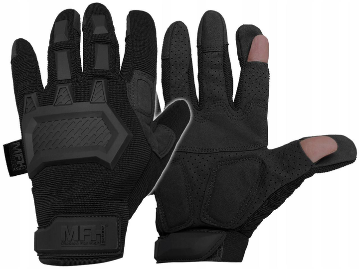 Тактические перчатки MFH Action Black M - изображение 1