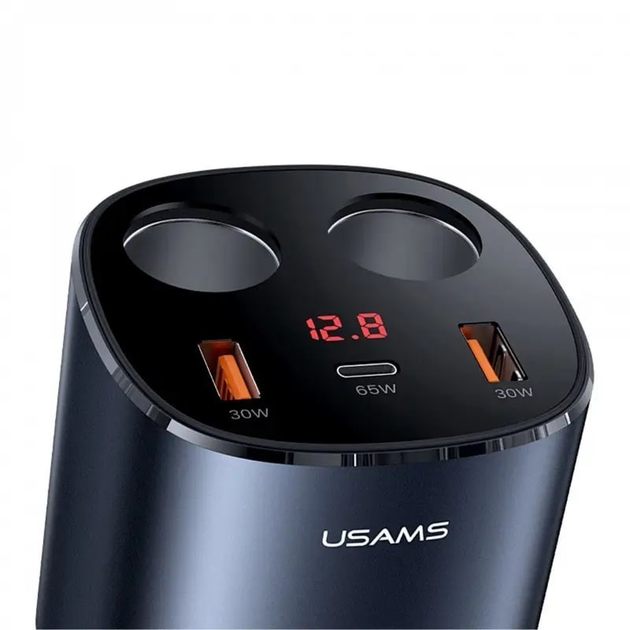 Автомобильное зарядное устройство USAMS US-CC15 C28 245W Digital ...