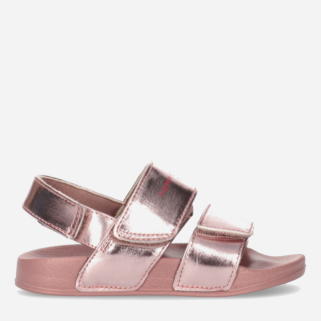Sandały dziecięce Tommy Hilfiger Logo Velcro Sandal T1A2-32792-1367341- 27 Rose Gold (8052578174319) - obraz 1