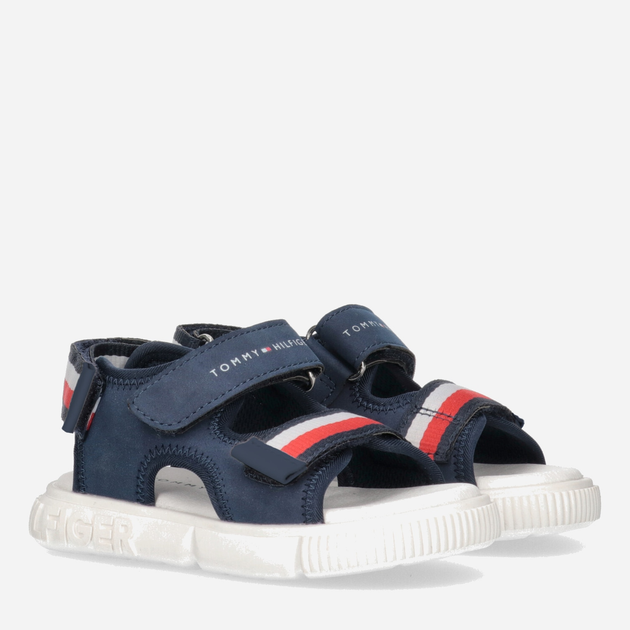 Sandały chłopięce Tommy Hilfiger Stripes Velcro Sandal T1B2-32898-1589800- 34 Niebieskie (8052578176566) - obraz 2