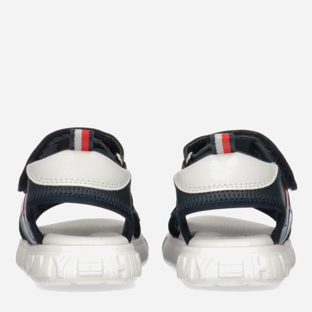 Sandały chłopięce Tommy Hilfiger Flag Velcro Sandal T1B2-32900-1355800- 24 Niebieskie (8052578176641) - obraz 3