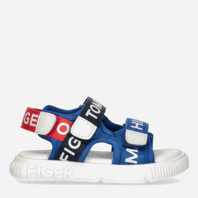 Дитячі сандалії для дівчинки Tommy Hilfiger Logo Velcro Sandal T1X2-32899-1590Y255 31 Сині (8052578179697) - зображення 1