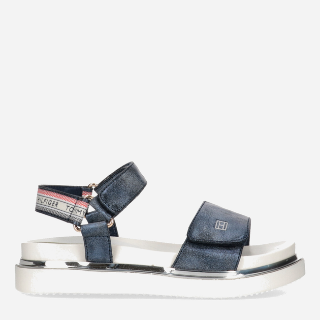 Дитячі сандалії для дівчинки Tommy Hilfiger Platform Velcro Sandal T3A2-32760-0568800- 33 Сині (8052578183052) - зображення 1