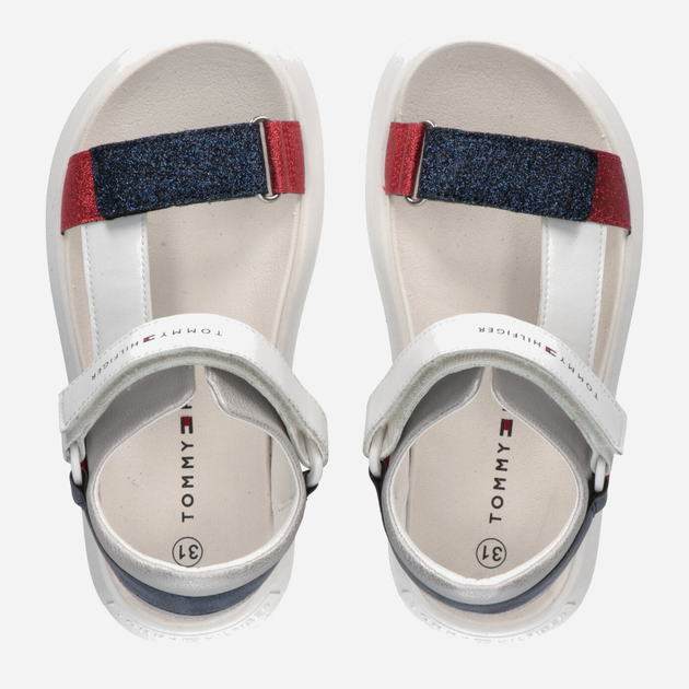 Sandały dziecięce dla dziewczynki Tommy Hilfiger Velcro Sandal T3A2-32767-0567Y004 35 Wielokolorowe (8052578184073) - obraz 4