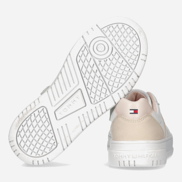 Sneakersy dziecięce dla dziewczynki Tommy Hilfiger Flag Low Cut Lace-up Sneaker T3A9-32723-1592Y257 38 Białe (8052578190104) - obraz 3