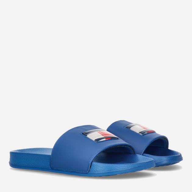 Klapki chłopięce Tommy Hilfiger Flag Pool Slide T3B0-32930-1172801- 33 Granatowe (8052578193457) - obraz 2