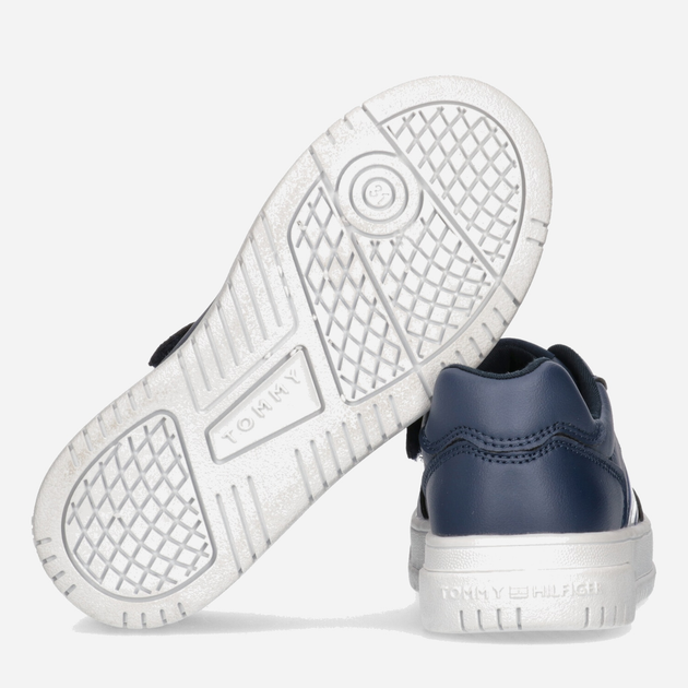 Sneakersy chłopięce Tommy Hilfiger Flag Low Cut Lace-up Sneaker T3X9-32867-1355800- 33 Granatowe (8052578204214) - obraz 3