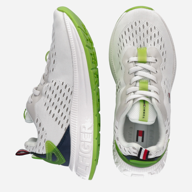 Buty sportowe chłopięce Tommy Hilfiger Low Cut Lace-up Sneaker T3X9-32892-0702X336 38 Białe (8052578231210) - obraz 5