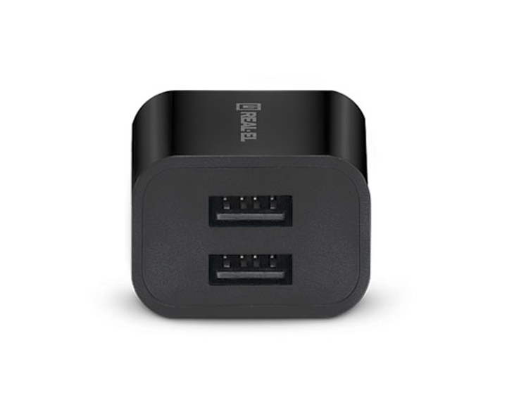 Зарядний пристрій REAL-EL CH-210 USB (2 х USB) - зображення 4